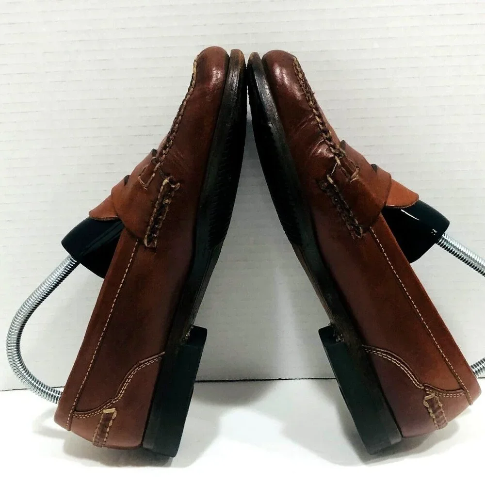 Cole Haan Mens‎ Penny Loafer Shoes Country Pinch Preppy Office Cognac Slip-On 8M
